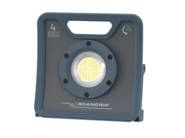 acculamp,behuizing gegoten aluminium,1 LED,3000lumen,draaggreep