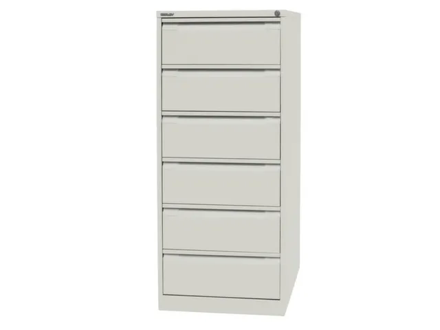 fichekast,HxBxD 1321x568x622mm,twee banen,6lade(n),romp wit,front wit
