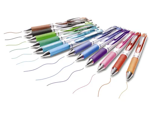 Gelschrijver Pentel BL77 Energel medium assorti 12 stuks