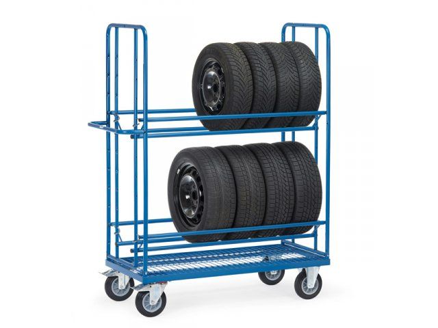 Bandenwagens 4596 400kg 1420x610mm Ral5007 | TafelwagenShop.nl
