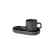 Set de 2 tasses à espresso avec soucoupes céramique vert foncé