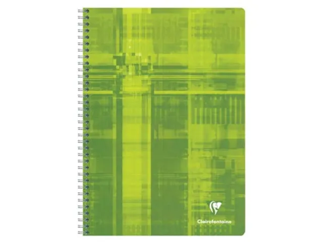 schrift A4 180 blz, geruit 5 mm, spiraalbinding, assorti