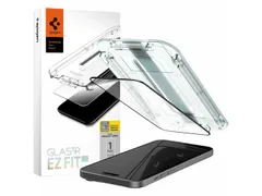 Spigen AGL06908 Schermbescherming iPhone 15 Glas.tR EZ Fit HD zwart