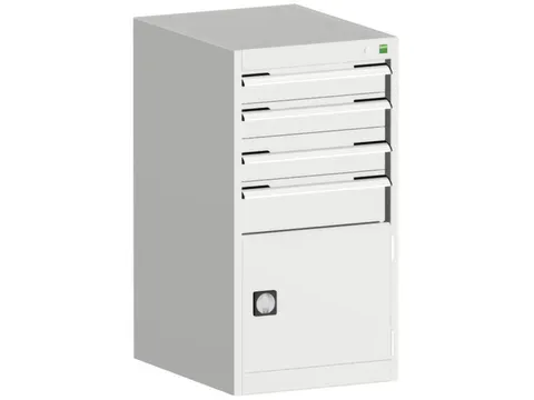 ladekast HxBxD 1000x525x650mm 4laden romp RAL7035 front RAL7035