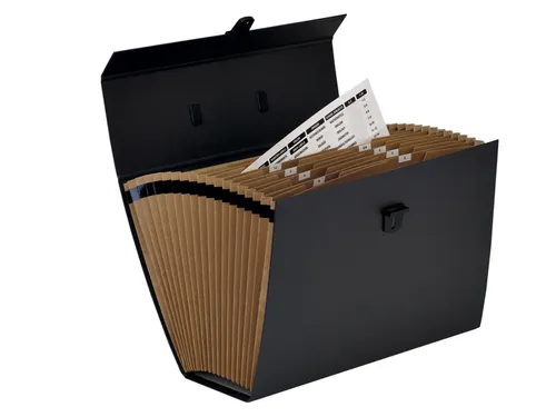 Sorteerkoffer Bankers Box Handifile 19 vaks zwart