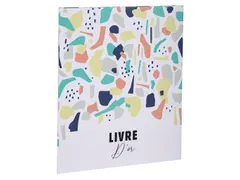 Gastenboek 100p. wit 27x22cm TERRAZZO