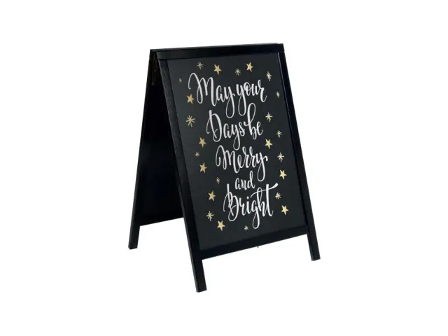 Panneau trottoir Securit 550x850x30mm bois noir