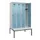 locker met bank,HxBxD 2120x1200x815mm,4vak,vak B 300mm,draaigrendel