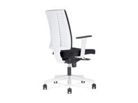 Bureaustoel Wit Bekleding Zwart Zitting Hxbxd 410-540x460x450mm