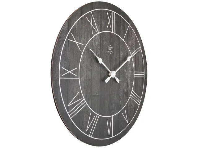 Horloge murale NeXtime 'Paul' Ø40cm bois marron foncé