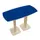 Tonvormige statafel Woody 110x150x75cm Blauw Natuur 2 schotelvoeten