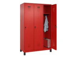 locker,HxBxD 1950x1200x500mm,3vak,vak B 400mm,draaigrendel,voeten