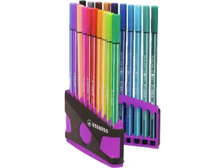 Viltstift Stabilo 68 Box Lila 20Stuks Assorti - 3