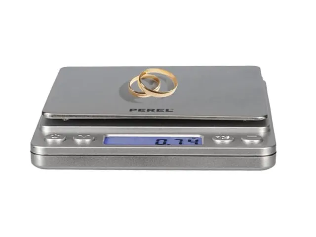 Digitale Precisieweegschaal tot 500 gram met LCD-scherm Grijs