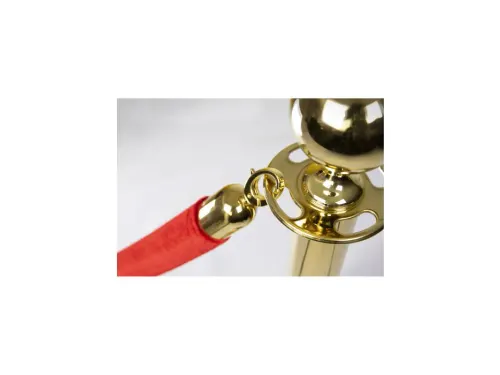 Afzetpaal Securit 100cm met voet goudkleurig
