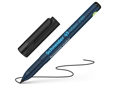 Permanent marker Schneider Maxx 240 rond 1-2mm zwart