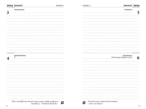 Agendavulling 2027 Succes Mini 4dagen/2pagina's