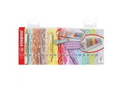 Markeerstift STABILO Swing cool nature desk set 18 stuks