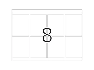 Drukkerij Etiketten DP1 39x50mm wit 1000 Stuks - 2