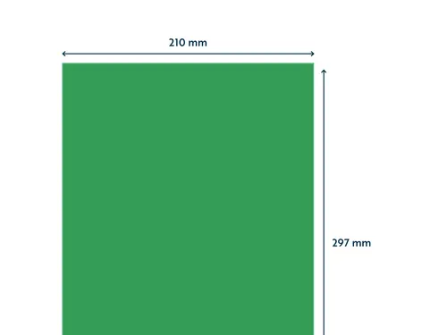 Gekleurde Etiketten 210x297mm A4 Groen 42524 1000 Vel