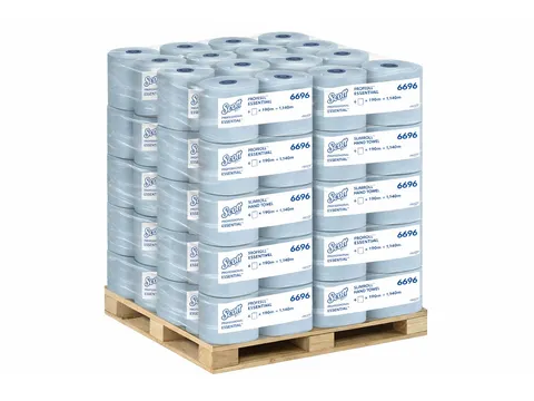 Handdoekrol Scott Essential Slimroll 1-laags Blauw 6696 Pallet