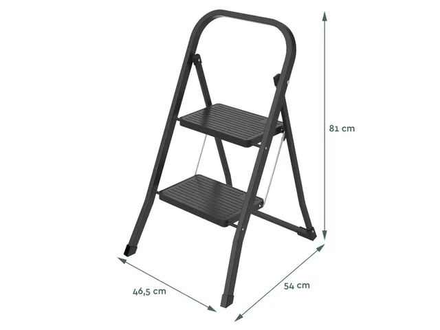 Escabeau ménager BRASQ 2 marches SL200 noir