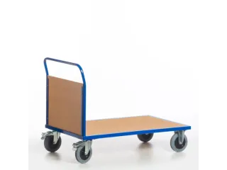 kopwandwagen,draagverm. 500kg,laadvl. LxB 850x400mm,houtplaat,1wand - 1