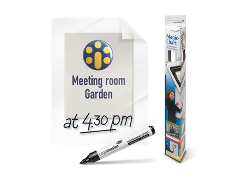 Legamaster Magic-Chart Clearboard Folie 60x80cm Transparant 25 vel