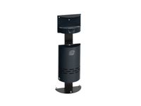 Combi-Asbak 13 Liter 985x340x200mm Ral7021 Afsluitbaar Staal Antraciet