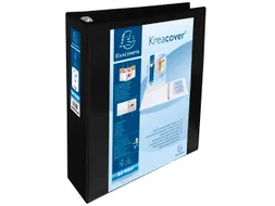 Ringmap Pp Personaliseerbaar Kreacover 4D-Ringen 60mm A4 Maxi Zwart