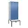 PBM-locker met bank,HxBxD 2120x800x815mm,2vak,vak B 400mm,draaigrendel