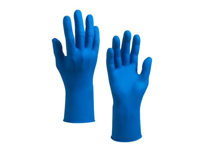 Kleenguard G10 handschoen nitril maat M IJsblauw doos 10x200 stuks | BeschermkledingOnline.nl