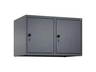 opzetkast,v. locker,2vak.,vak B 400mm,HxBxD 500x800x500mm,vleugeldeur - 1