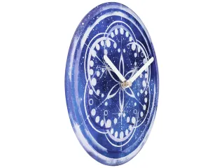 Tafelklok Nextime dia 20cm indigo glas Cosmo Indigo Tafel - 6