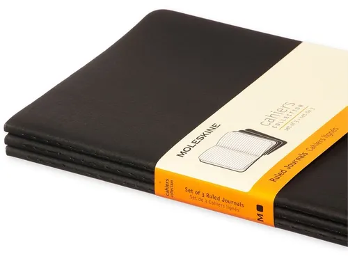 Schrift Moleskine Lijn Large Zwart 130x210mm