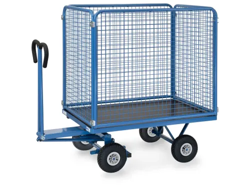 Handtrekwagens 6443l 700kg 1200x800mm Draadgaas Luchtbanden