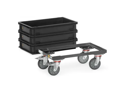 Esd-eurobakken Rolplateau 93580 250kg 600x400mm Open Ral7015