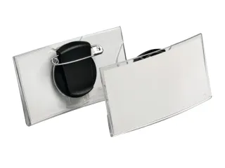 Badge Durable 8124 convex met combiklem 40x75mm - 2