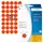 HERMA 2256 Multipurpose etiketten Rond 19mm Fluor Rood 1280 stuks
