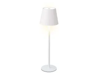 Tafellamp Lumineo led oplaadbaar steady buiten wit - 1