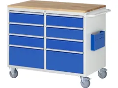 gereedschapswagen,HxBxD 975x1145x650mm,beukblad,draagverm. 450kg