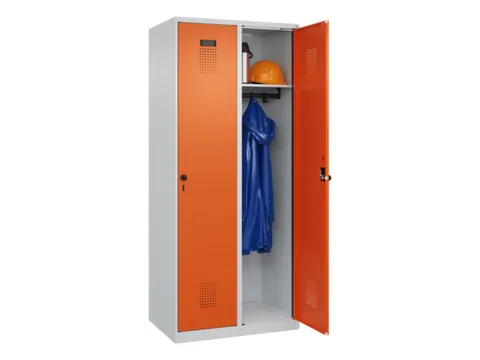locker,HxBxD 1850x800x500mm,2vak,vak B 400mm,draaigrendel