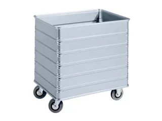 aluminium bakwagen,laadvl. LxB 700x560mm,230l,HxLxB 760x740x600mm - 1