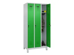 locker,HxBxD 1950x900x500mm,3vak,vak B 300mm,draaigrendel,voeten