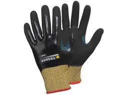 Tegera Infinity 8812 snijbestendige handschoenen, zwart/geel, maat 9,