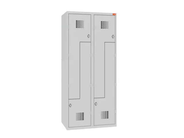 Z-garderobekast,HxBxD 1800x800x500mm,draaigrendel,romp RAL7035