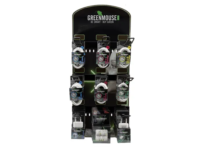 Kassadisplay Green Mouse telefoonaccessoires voor blisterverpakkingen