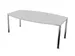 vergadertafel,HxBxD 740x2000x1200mm,vatvormig,MP-lichtgrijs