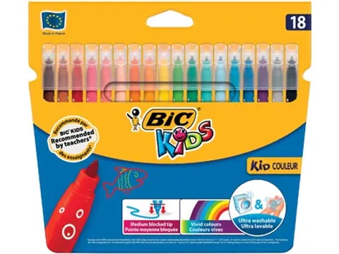 Bic viltstift Kid Couleur 18 stiften
