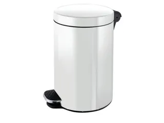 pedaalemmer,3l,HxØ 260x170mm,binnenbak kunststof,romp staal wit - 2